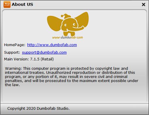 About DumboFab Video Converter