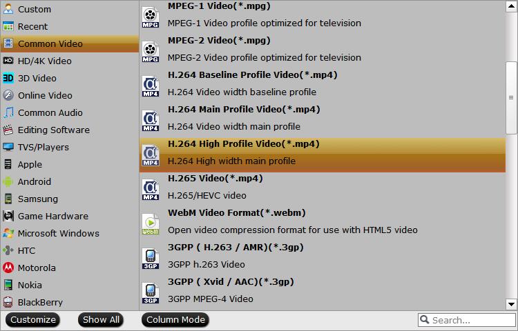 Choose Output Format