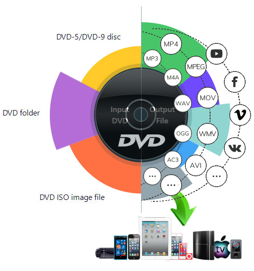 rip dvd to formats and devices