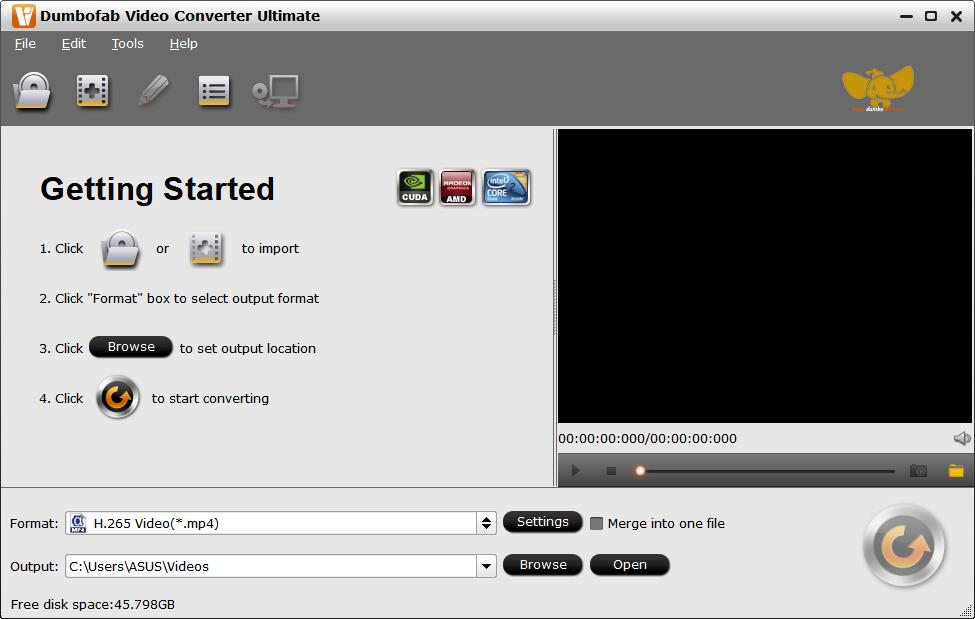 DumboFab Video Converter Ultimate Screenshot