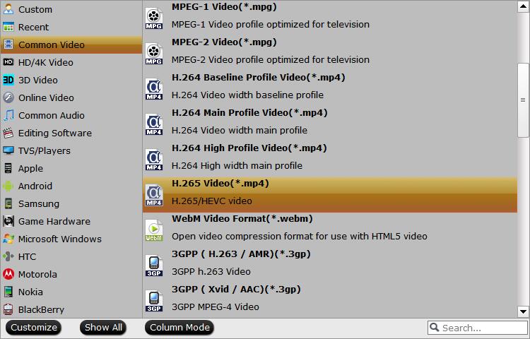 Choose Output Format