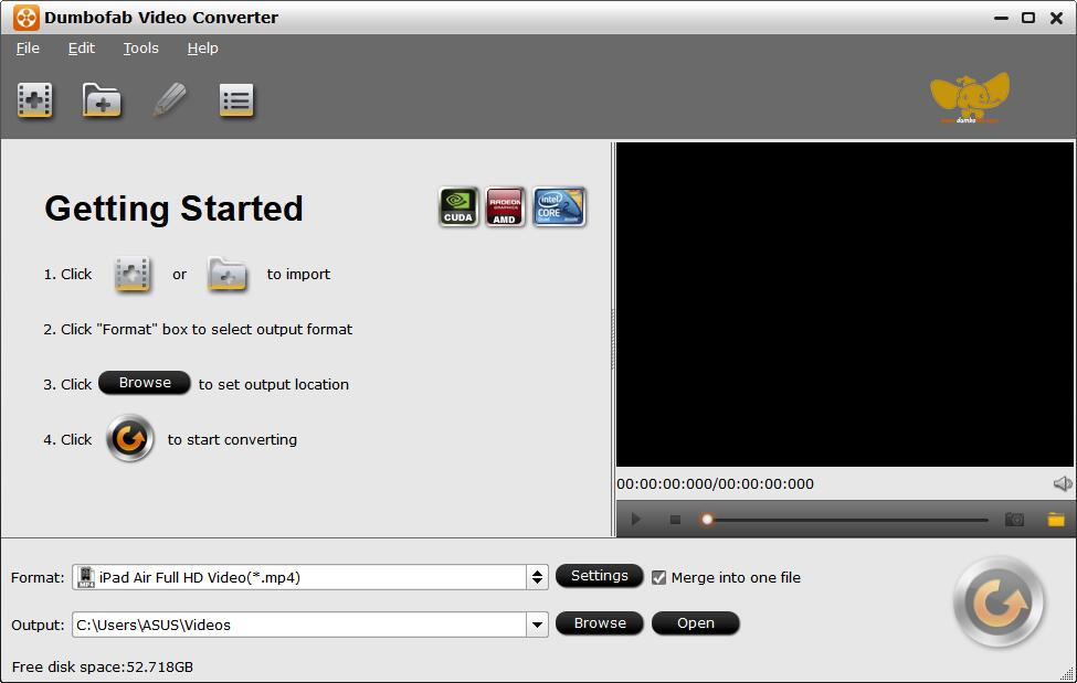 DumboFab Video Converter Screenshot